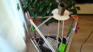 Inverted ceramic Delta 3D printer