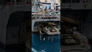 Insane RC US Navy Amphibious Assault Ship! 🚢🔥 #usnavy #rcboat #scalemodel #rc #shorts