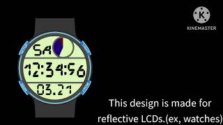 Thick 9 segment display