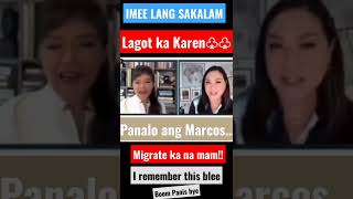 Karen Davila Was Supalpal By Senator Imee Marcos After President Ferdinand Marcos Jr Winthe Election