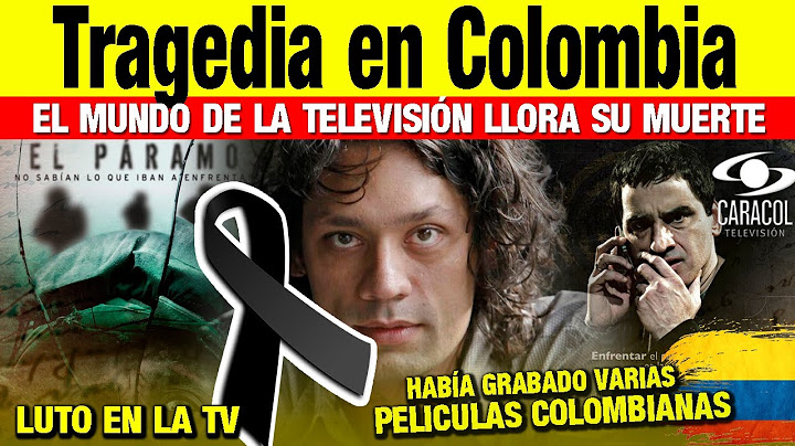 ➕¡ ULTIMA HORA ! HACE UNAS HORAS  Luto En LA TELEVISIÓN COLOMBIANA Descanse en Paz LUTO EN LA TV