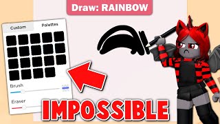 Speed Draw IMPOSSIBLE CHALLENGE! | Roblox