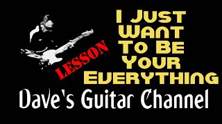 Video thumbnail of "LESSON  - I Just Want To Be Your Everything by Andy Gibb"