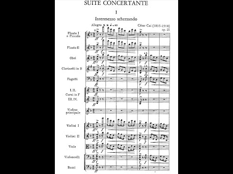 César Cui - Suite concertante for Violin and Orchestra, Op