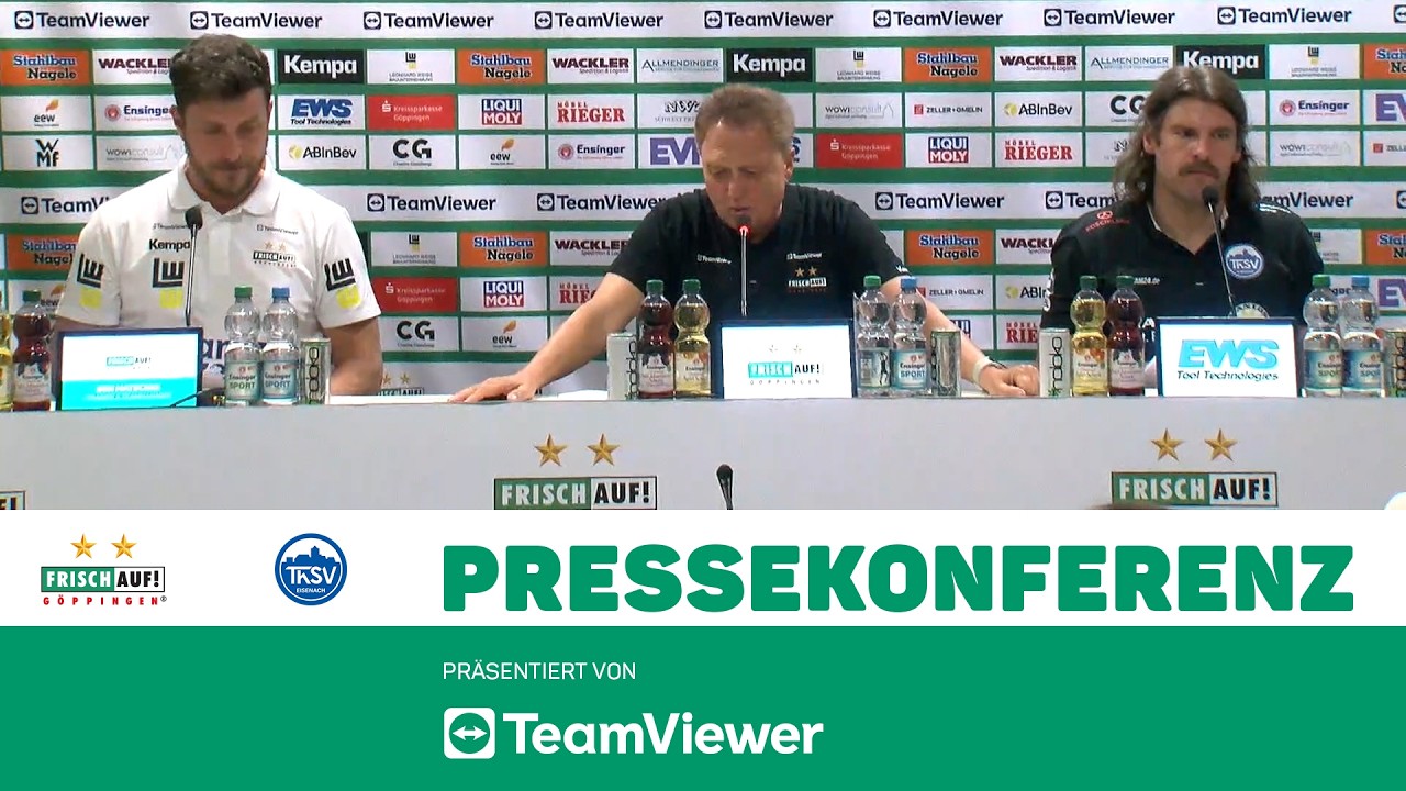 Pressekonferenz FRISCH AUF! Göppingen - ThSV Eisenach. Präsentiert von TeamViewer.
