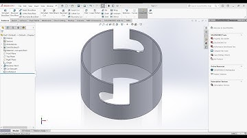 How to  extrude cut on curve surface in solidworks | Solidworks Exercise For beginners