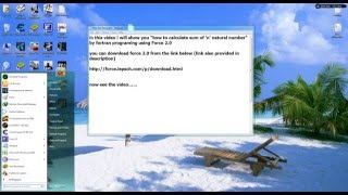 How to find sum of first n natural number using fortran by Force 2.0