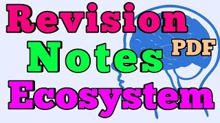 Biology Class 12 Unit 14 | Ecosystem Revision Notes ... With PDF