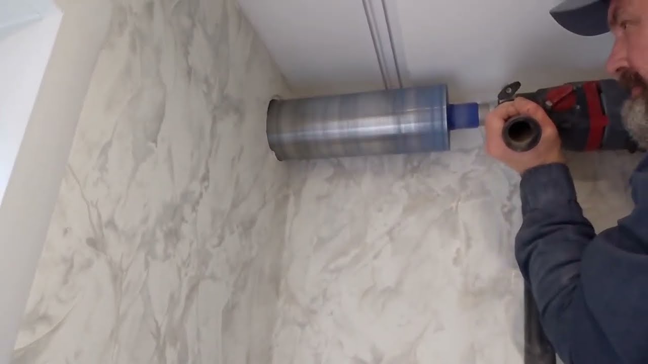 Алмазное бурение под вытяжку ф122