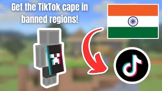 How to get TikTok Minecraft cape in a banned country/region! #minecraft #tiktokindia #india
