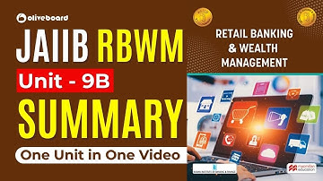 JAIIB RBWM Macmillan Book | Unit - 9B | Summary | JAIIB Macmillan Books 2023 | RBWM By Rajeev Sir