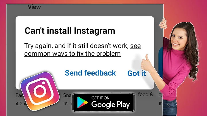 How to Fix Can't Install Instagram App Error on Google Play Store