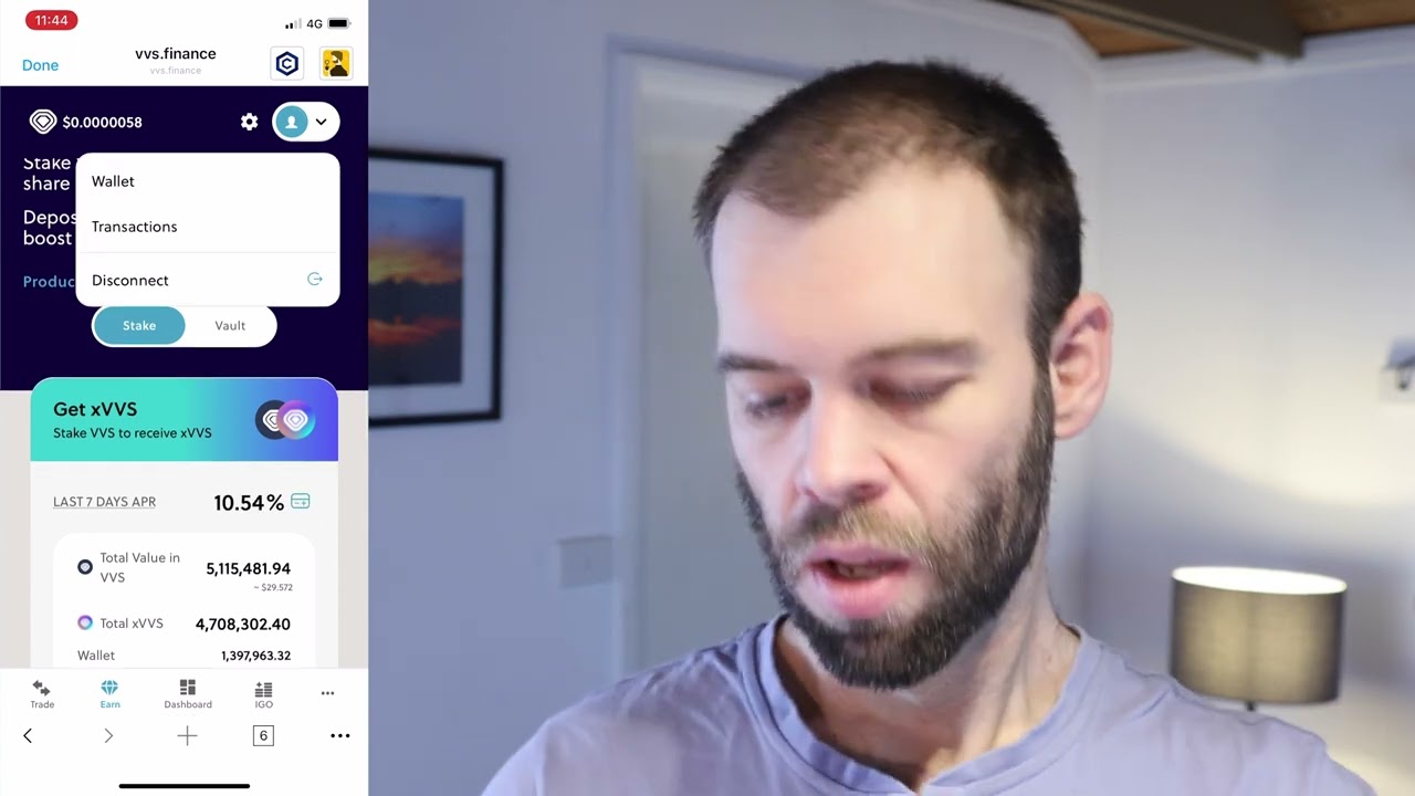 How to convert your xVVS tokens back to VVS on VVS Finance using the iOS  Crypto.com Defi Wallet App