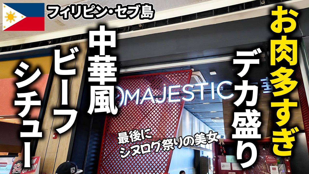 【セブ島ごはん】お肉多すぎ！これ何！？デカ盛り中華風ビーフシチュー Majestic【フィリピン・セブ島】
