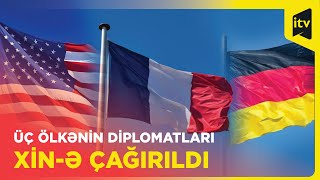 Üç Ölkənin Diplomatları Abzasmediaya Görə Azərbaycan Xi̇n-Ə Çağırıldı