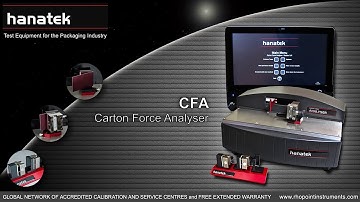 Hanatek - CFA Carton Force Analyser - NEW