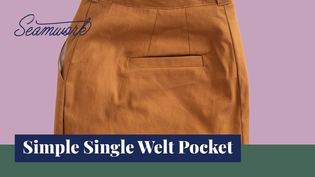 How to Sew a Patch Pocket. Unlined Patch Pocket Tutorial for