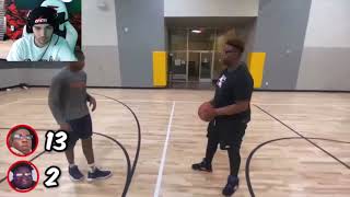 Adin reacts to Zane Vs Cuffemm 1v1 basketball (funny asf😂)