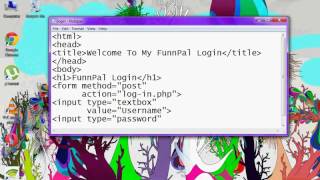 Making Powerful Login Form Using Notepad