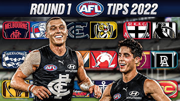 Round 1 AFL Tips 2022