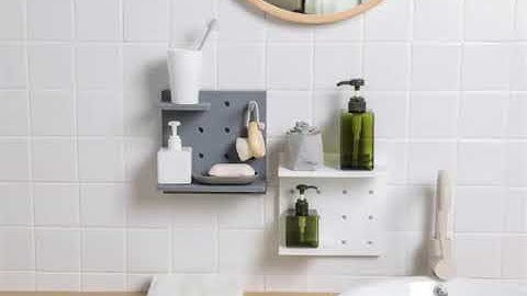 Bảng Pegboard giá treo dụng cụ và trang trí tường bằng nhựa gọn gàng và thẩm mỹ