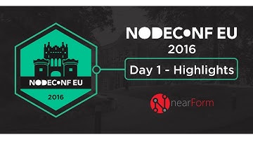 NodeConfEU Day 1 Morning Highlights