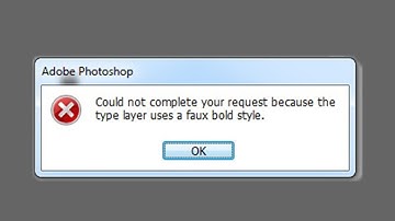 رفع ارور could not complete your request because the type layer uses a faux bold style در فتوشاپ