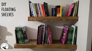 DIY Floating Shelves  / Make A Floating Bookshelf / Raf Yapımı