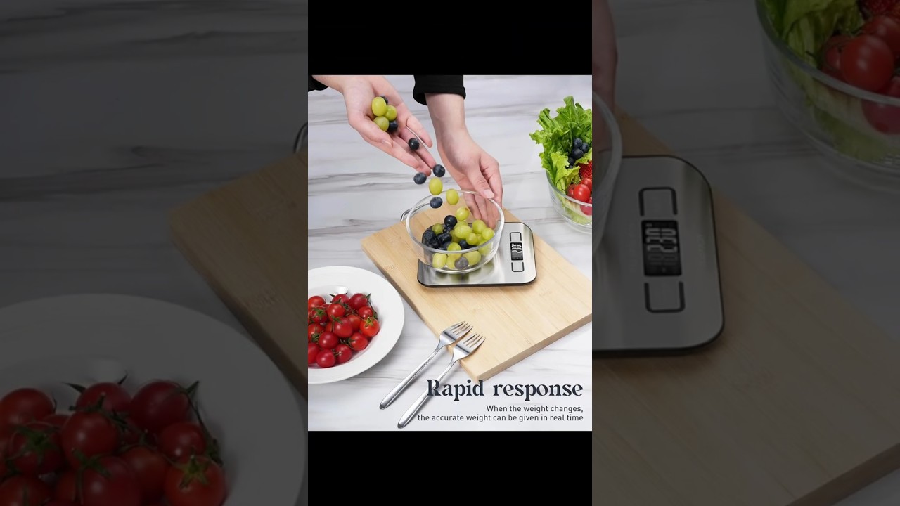 Digital Kitchen Food Scale | Stainless Steel Baking Scale