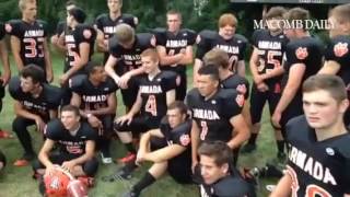 #Armada football. Per football practice. #MacombDaily