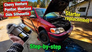 Chevy Venture 3.4 Starter Replacement - Pontiac Montana & Silhouette