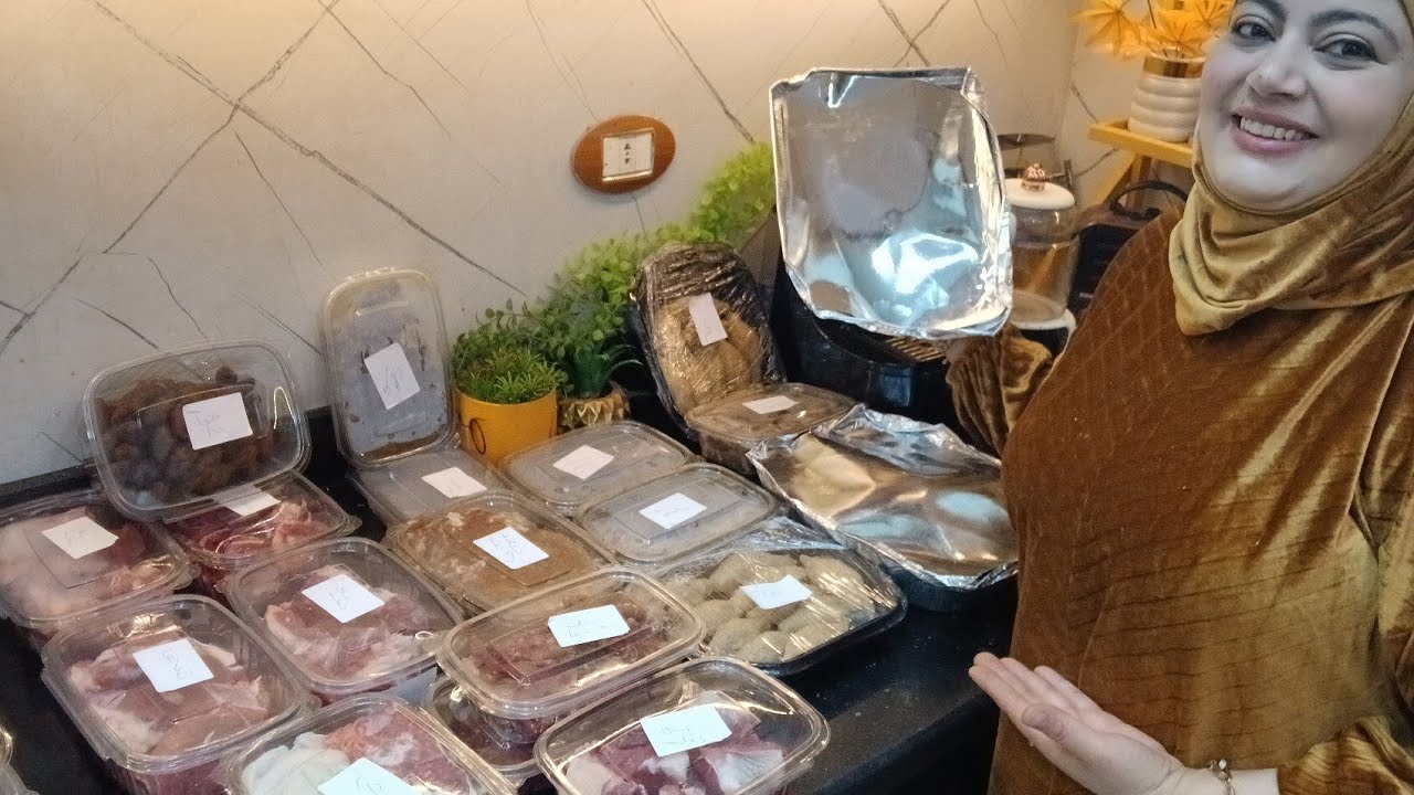 اكبرفيديوالمشتريات وتفريزات لحوم شهر رمضان جميع انواع التتبيلات ومصنعات اللحوم في فيديو واحد