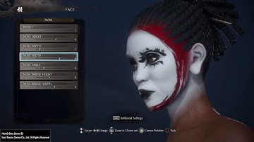 Nioh 2 Beta Demo: Black woman creation with facepaint