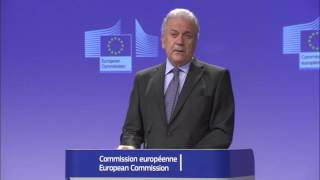 Press conference by Avramopoulos on the state of play under the European Agenda on Migration 8/12/16