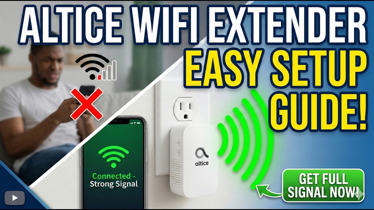 Altice WiFi Extender Setup | Easy Step-by-Step Guide - YouTube