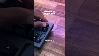 This is the Epomaker Shadow-X..Link in bio#keyboard #mechanicalkeyboard #pcgaming #officesetup #tech