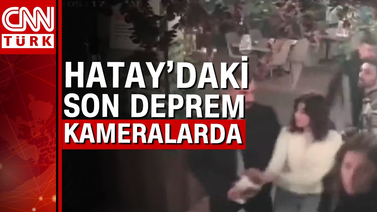 Hatay’daki 6.4 büyüklüğündeki deprem anı kameralarda
