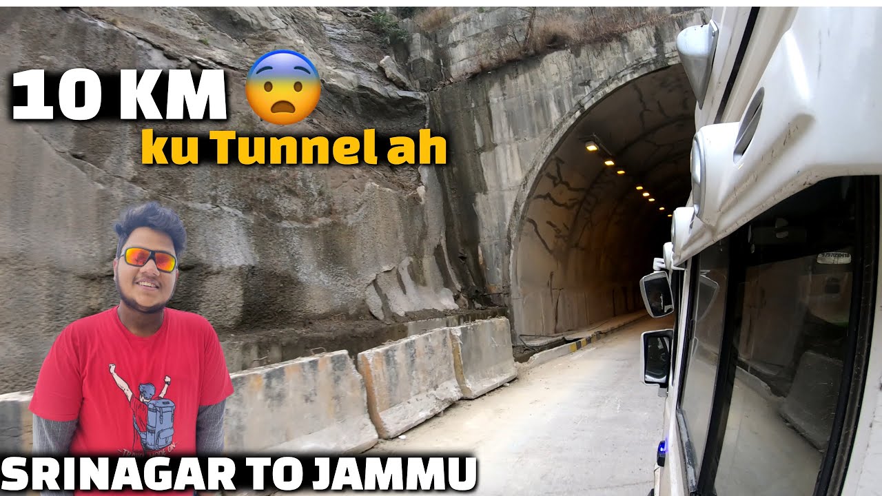 ⁣Journey in India's longest tunnel | Srinagar to Jammu by road