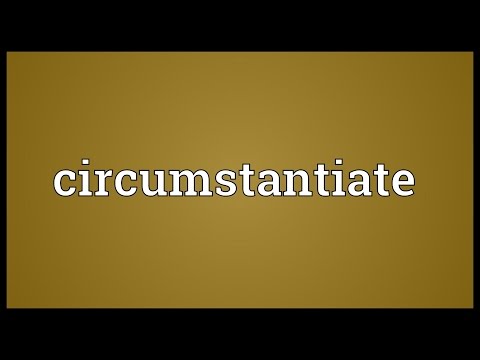 Header of circumstantiate