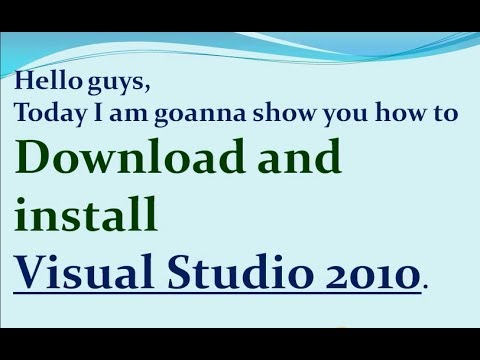 โหลดโปรแกรม visual basic 2010 ฟรี  New 2022  c# Tutorial 1. How to Download and Install Visual Studio 2010 Professional. Link in Description