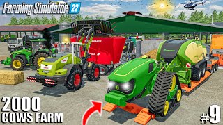 Buying New ROBOT TRACTOR & Feeding 2000 COWS | 2000 Cows Farm Ep.9 | Farming Simulator 22