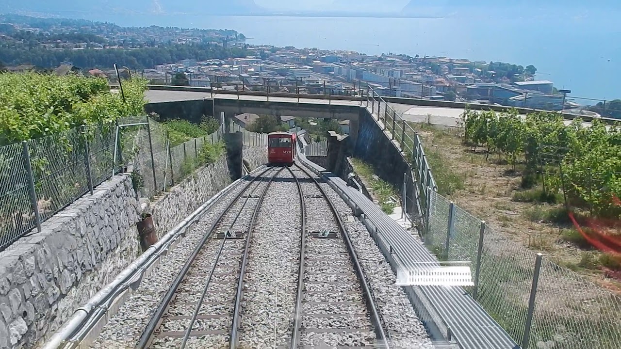 Vevey–Mont Pèlerin funicular railway - June 2018