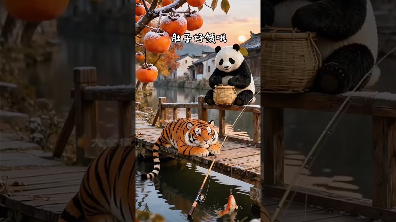 Orange cat cooking food for his friends🍜.....