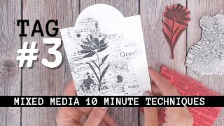 Tag #3 🎨 DIY Collage Paper for Mixed Media @LouCollins
