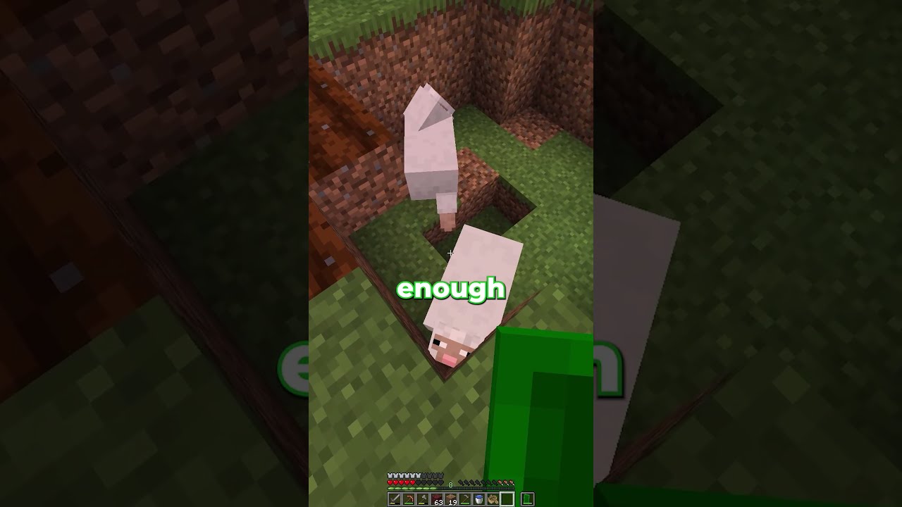 I couldn't got them to breed... 💀 #minecraft #gaming