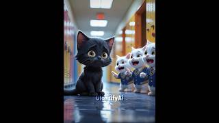 They Bullying The Black Kitten Until...