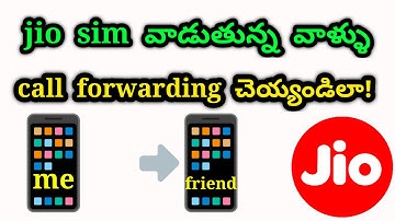 how to jio sim call forwarding telugu