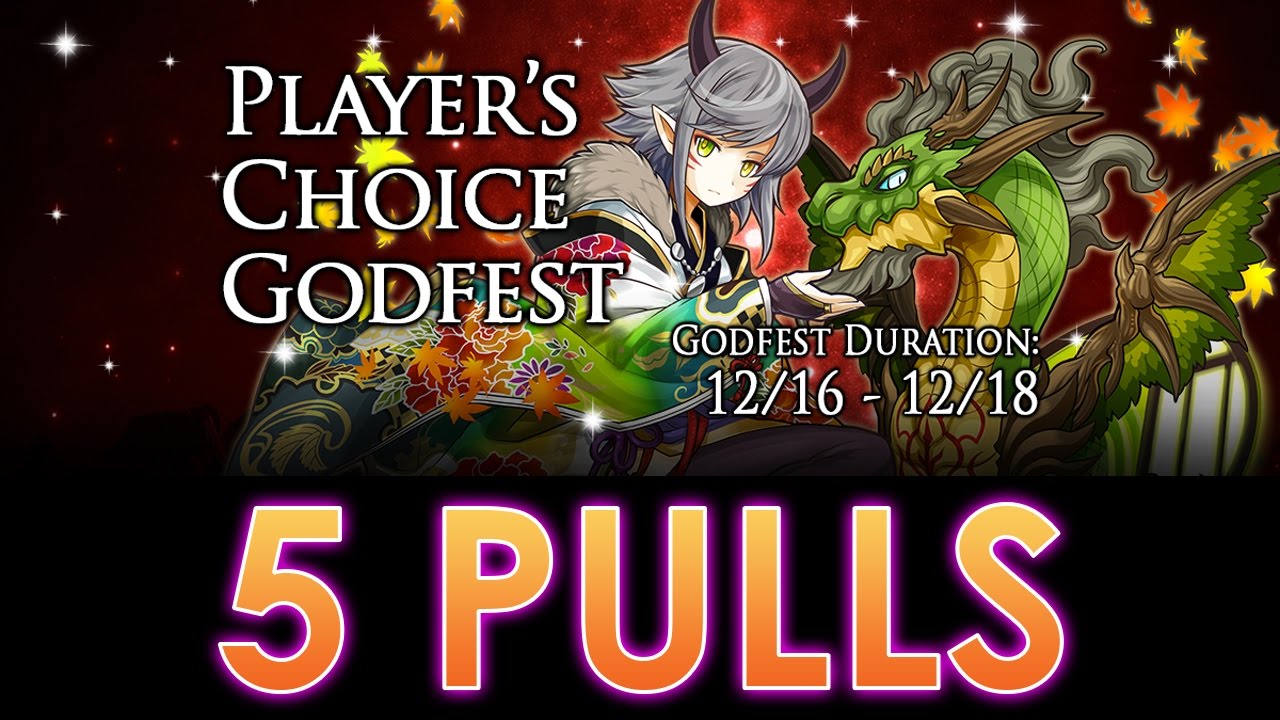 Puzzle & Dragons Player’s Choice Godfest 5 PULLS YouTube