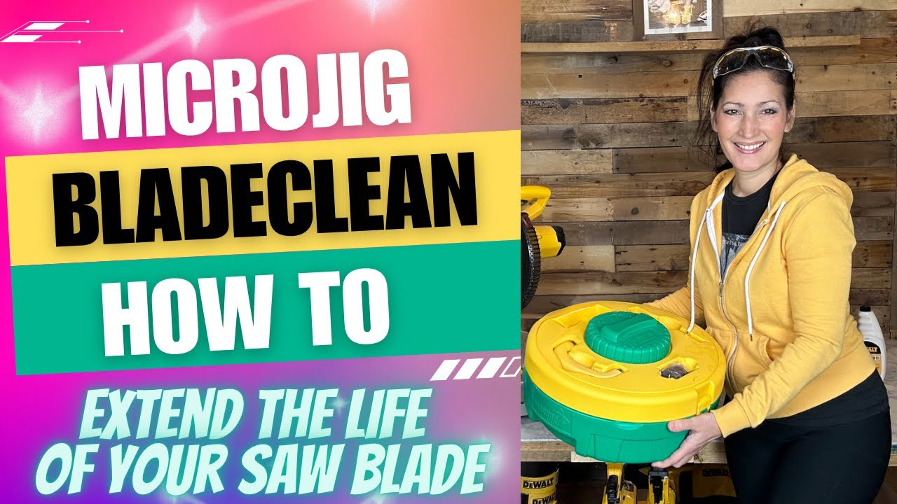 How to Clean a DIRTY Saw Blade with the MICROJIG BLADECLEAN System