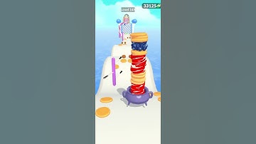 Pancake 🥞 Run Game | Level #145 | Satisfying Gameplay Walk-through #shorts #pancakerun #gaming